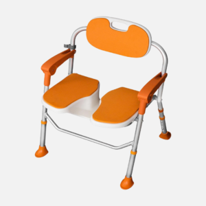 330 lbs Heavy Duty Aluminum Shower Chair | U-Shaped Non-Slip EVA Seat | 6-Level Height Adjustable Bath Safety Bench with Suction Cups for Senior Care & Healthcare Facilities